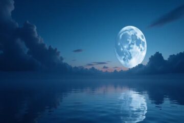 La luna y el mar